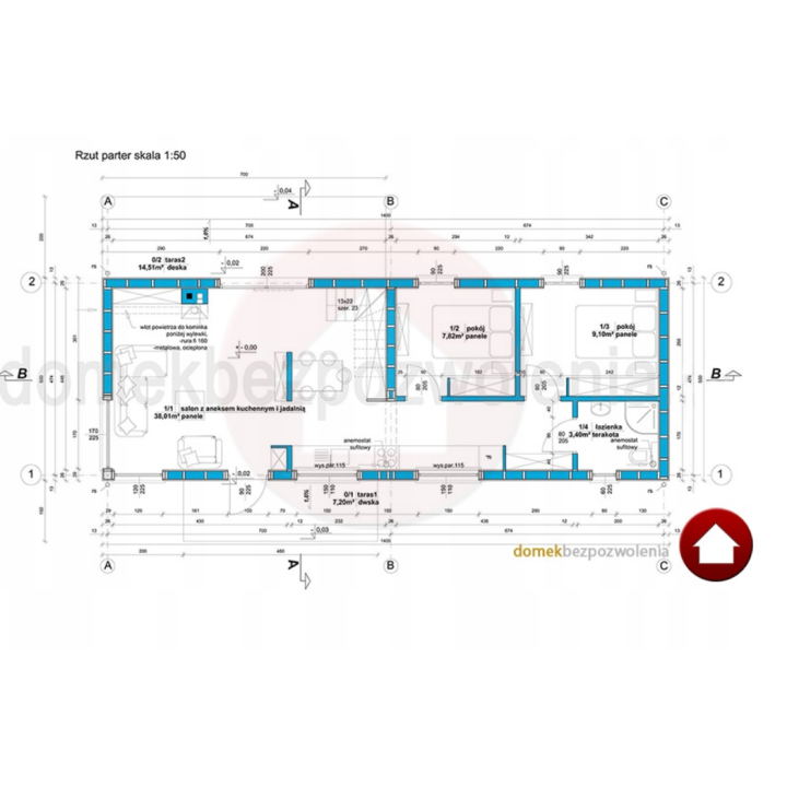 Dom 70 m2 bez pozwolenia